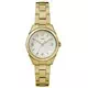 Relógio feminino Timex Torrington com mostrador branco tom dourado em aço inoxidável quartzo TW2R91400