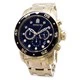 Relógio masculino Invicta Pro Diver remodelado tom dourado aço inoxidável INV0072 200M
