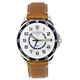 Relógio masculino Victorinox Fieldforce Classic GMT com mostrador prata quartzo 241931 100M