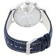 Zeppelin LZ 129 Hindenburg Correa de cuero Fase lunar Esfera blanca Cuarzo 80761 Reloj para hombre